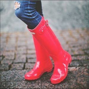 Tall Hunter Rain Boots-Woman's Size 8