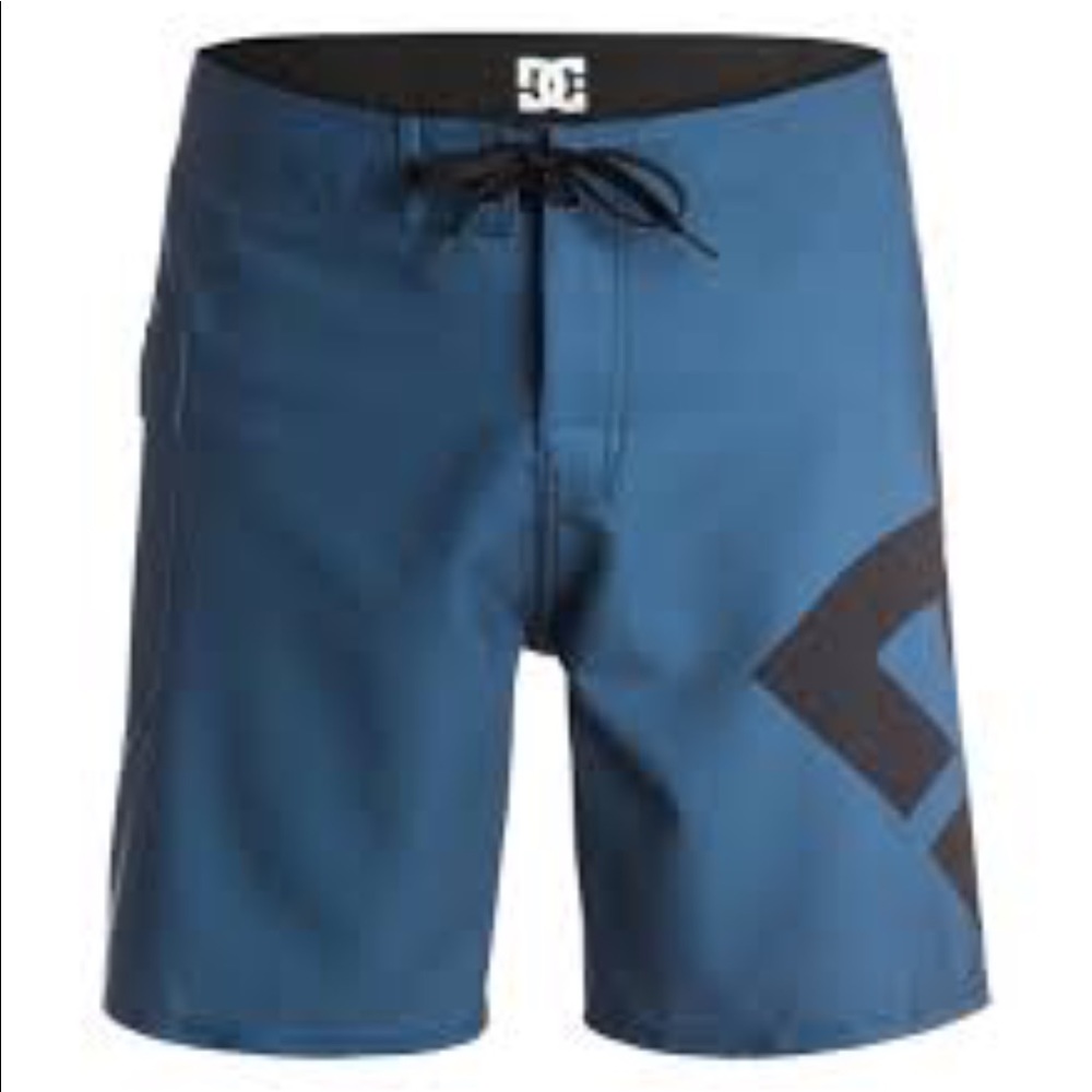 Dark blue dc board shorts size 33x18