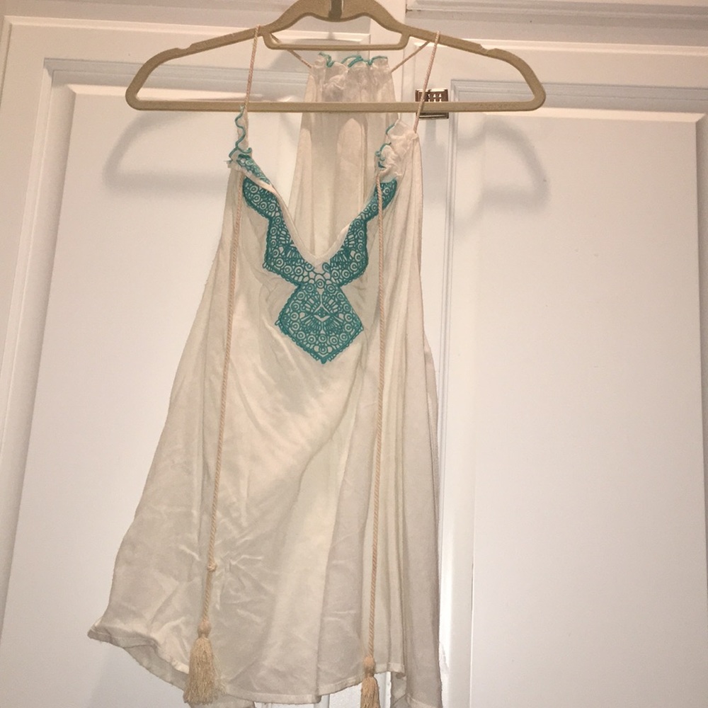 Aqua color top!