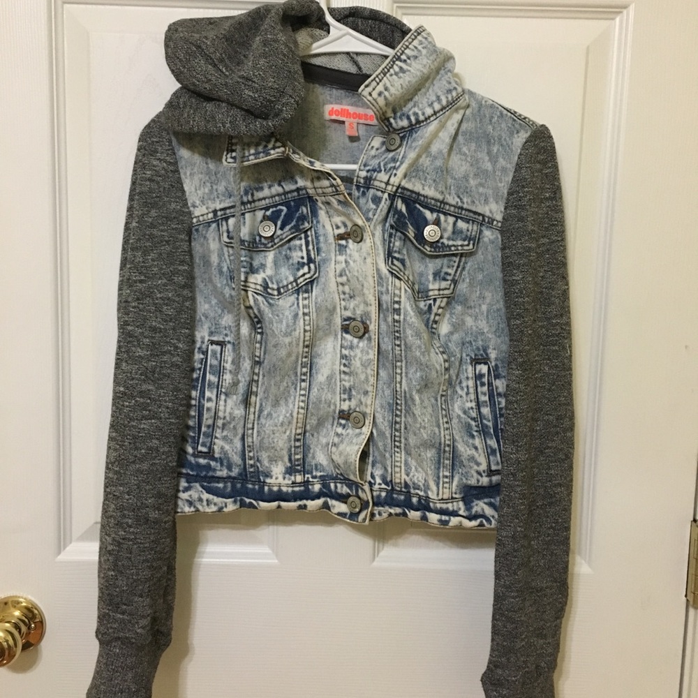 Charlotte Russe distressed jean jacket