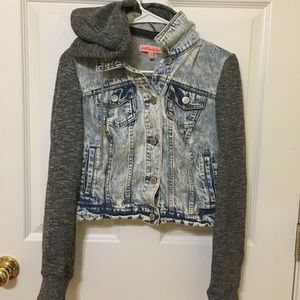 Charlotte Russe distressed jean jacket