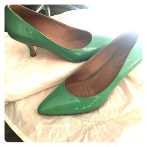 Corso Como patent green heels