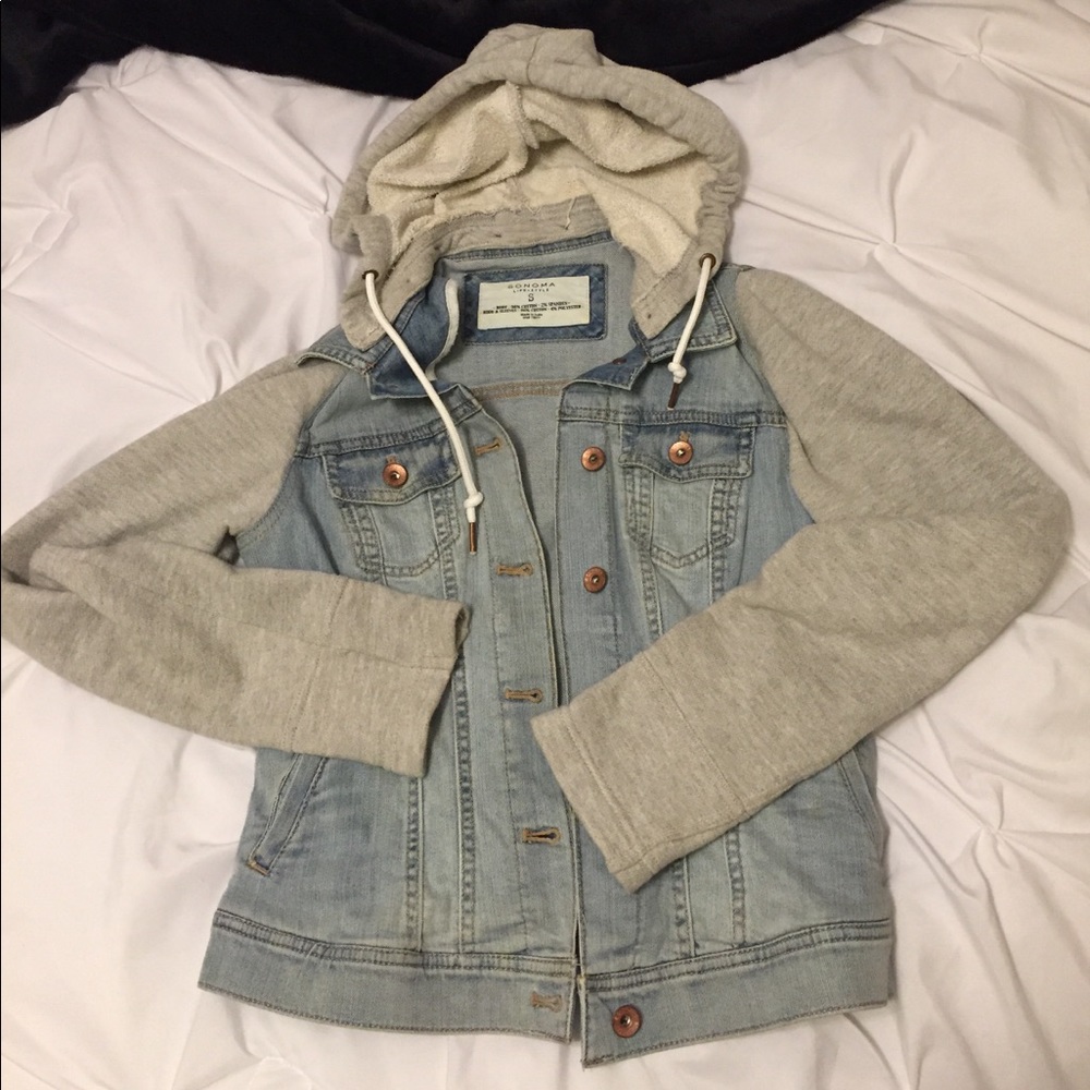 Light Blue and Gray Jean Jacket