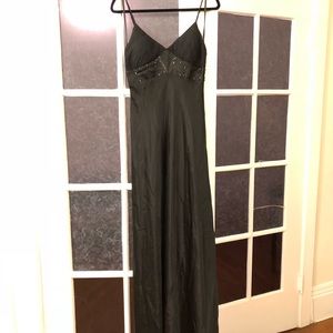 BCBG Paris black 100% silk gown