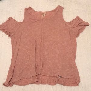 Mossimo Supply Co. striped cold shoulder top