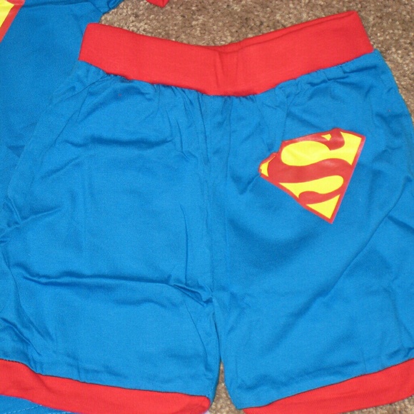 2-pc Superman 2T Boys Short Sleeve Shorts Pajamas - Picture 2 of 3