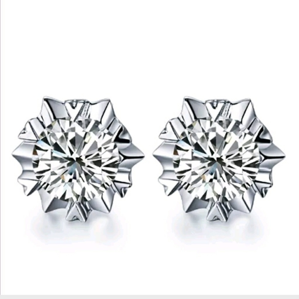 Sterling Silver Post Earrings NEW - Picture 4 of 4