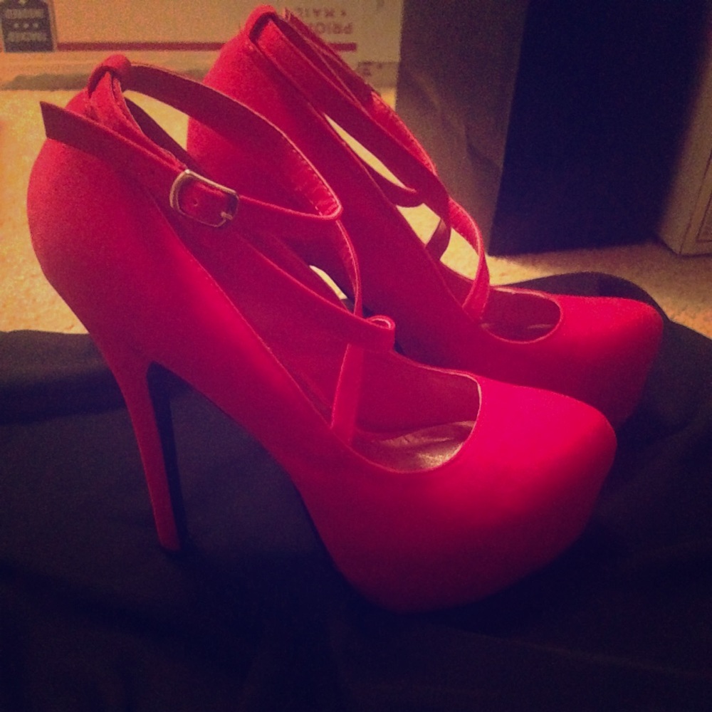 Kessy faux suede wrap platforms
