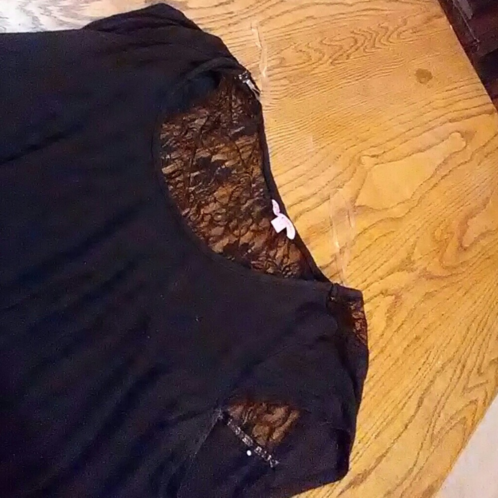 Black lace shirt