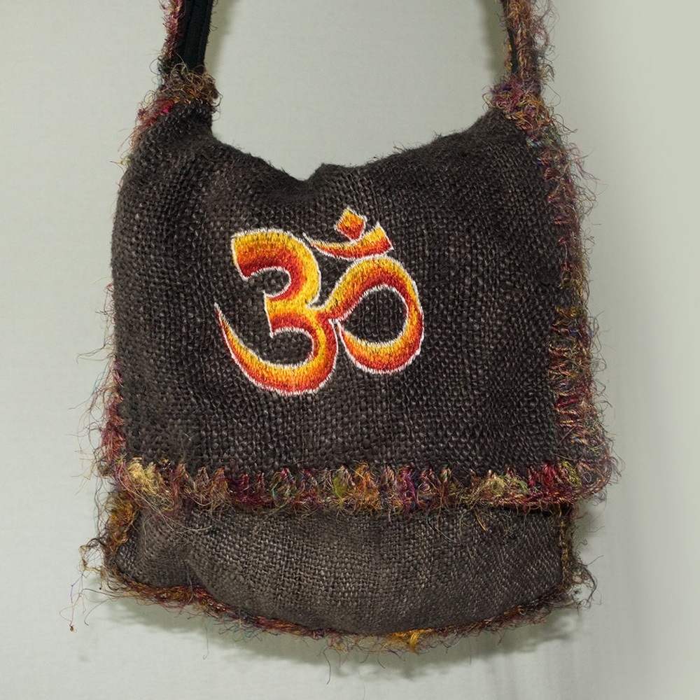OM symbol shoulder bag