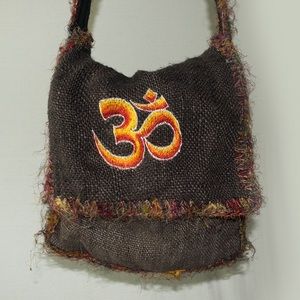 OM symbol shoulder bag