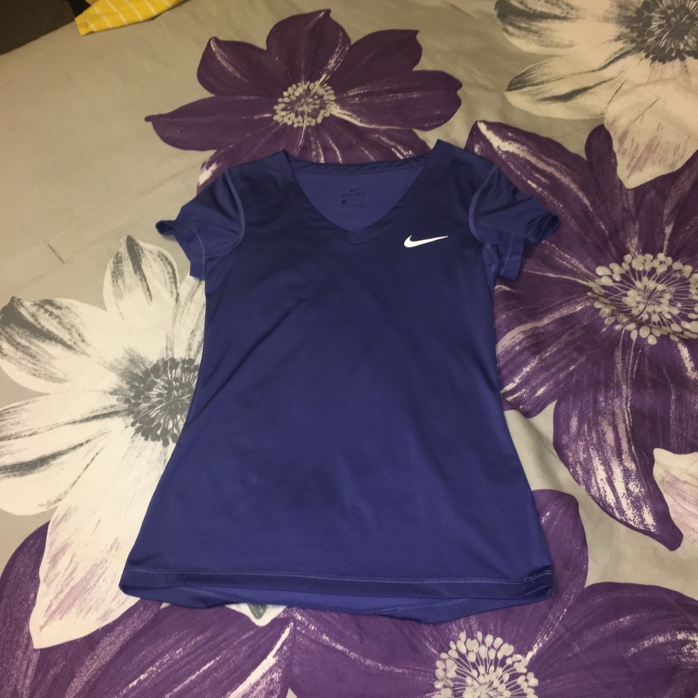 Purple dri fit shirt