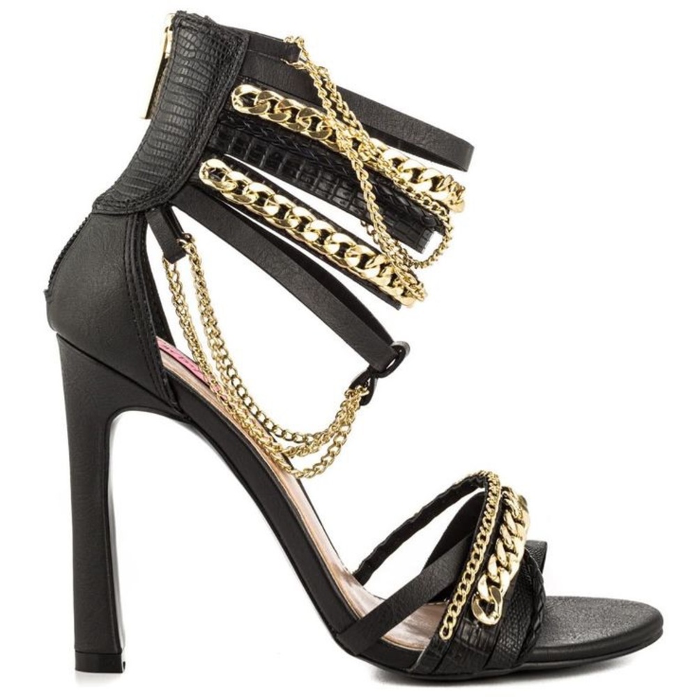 Betsey Johnson high heels w/ ankle straps size 9.5
