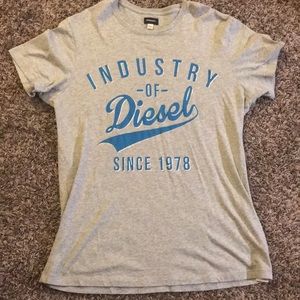 Men’s Grey Diesel Shirt in Size Large