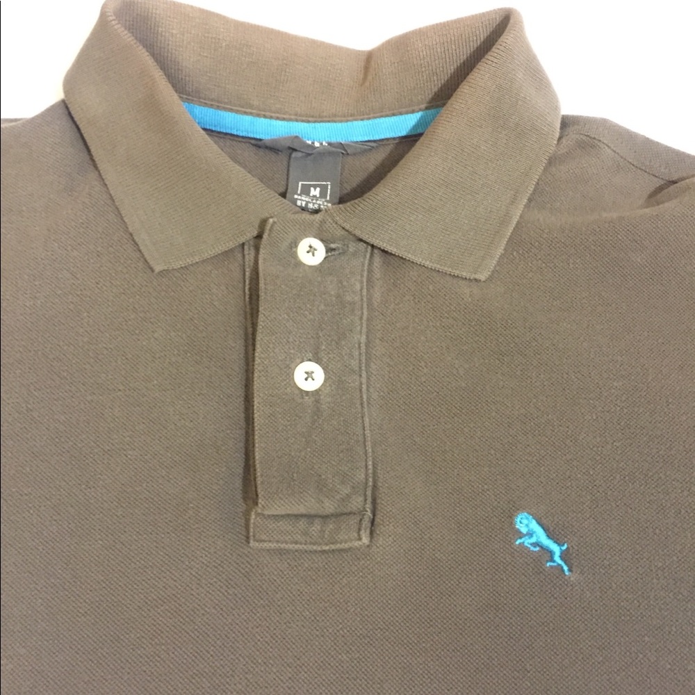 H&M Grey Short Sleeve Polo Shirt