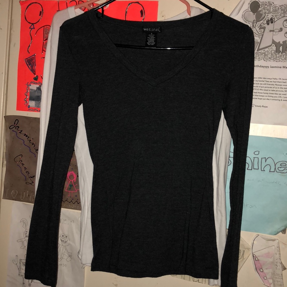3 long sleeve wet seal shirts