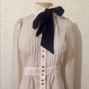 Naven Los Angeles pussy Bow Blouse * Top *medium
