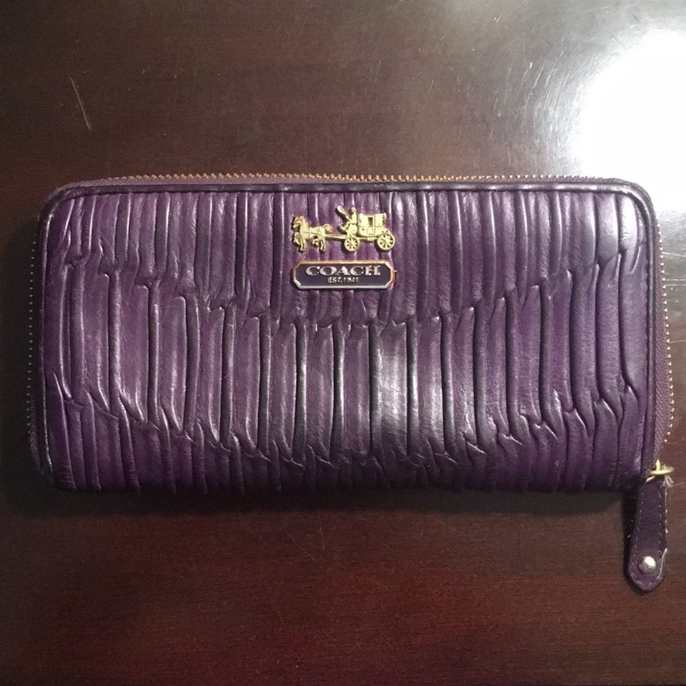 Coach leather wallet