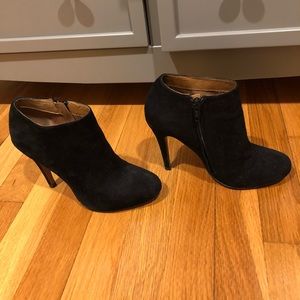 Aldo black suede heels 6.5