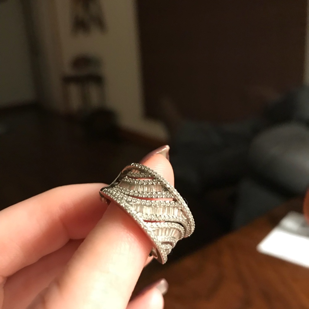 14kt white gold diamond ring 💍