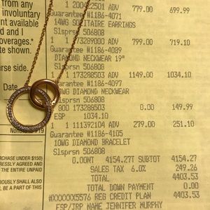 Rose gold diamond necklace