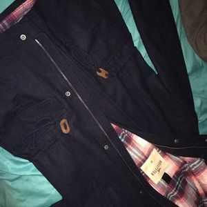 Fuzzy wool hollister jacket !