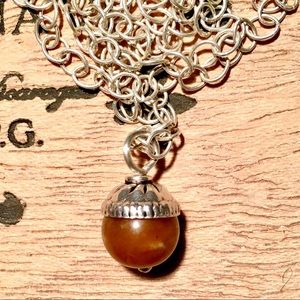 Jasper and sterling silver pendant