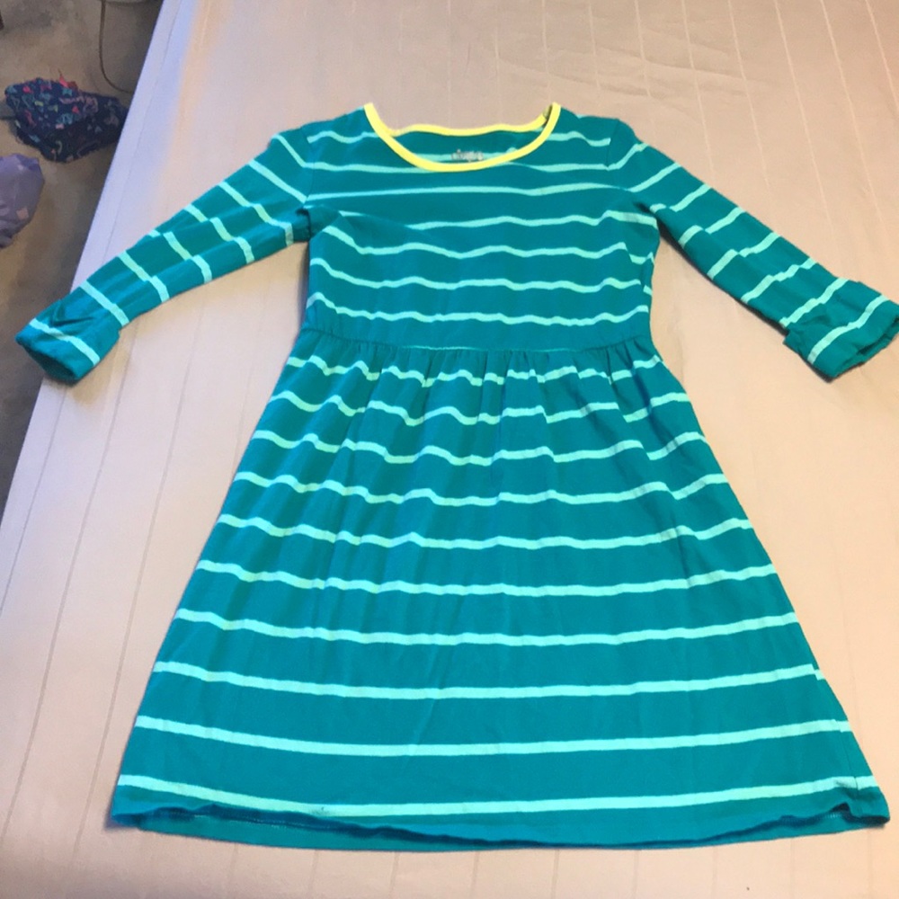 Girls 2 tone teal/ green dress