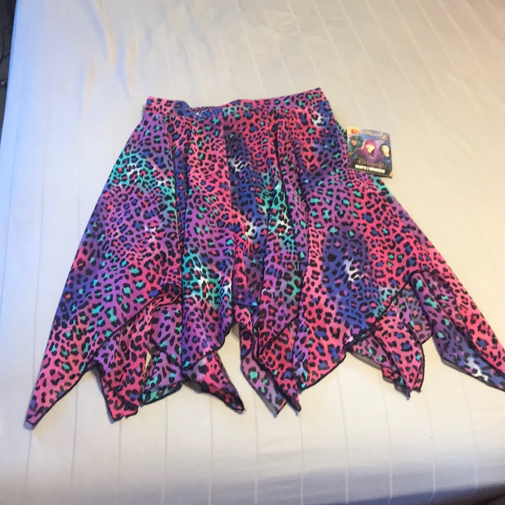 Girls multicolor cheetah print skirt
