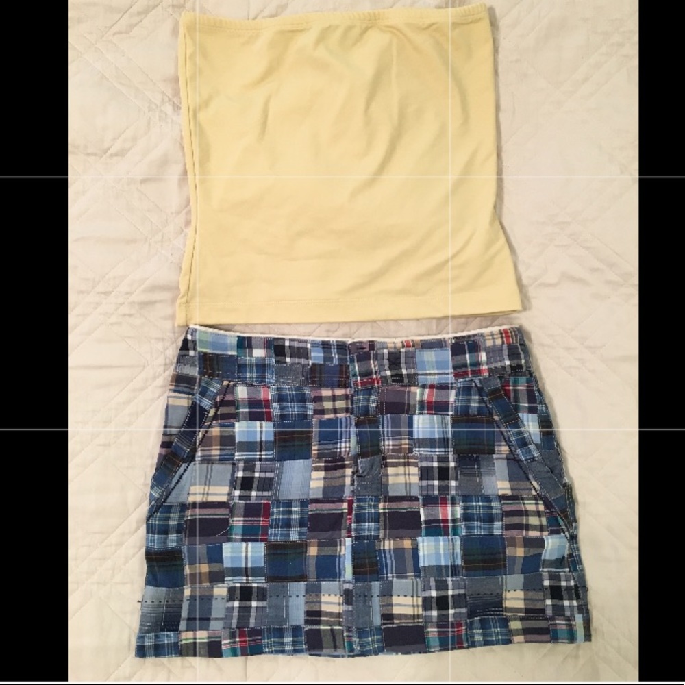 American Eagle Skirt (+Yellow Top - Boston Proper)