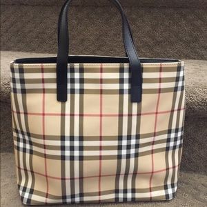 Authentic Burberry Nova check tote