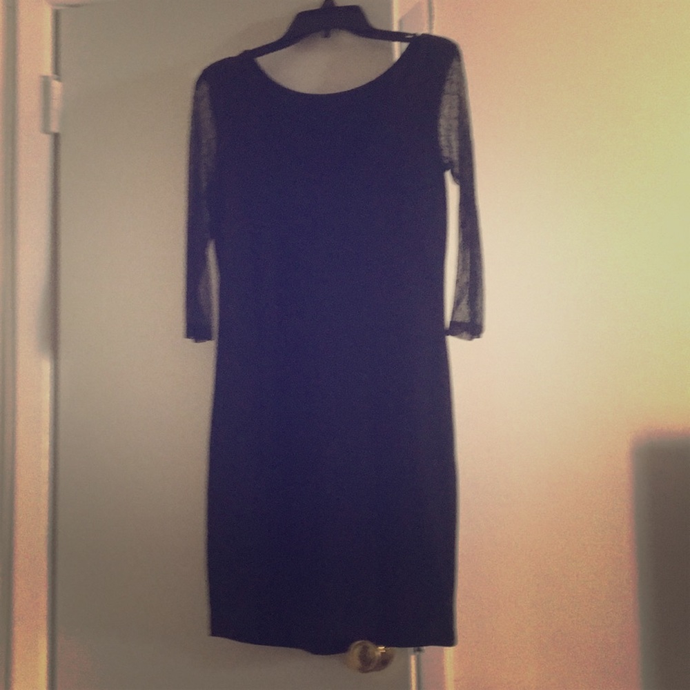 Black dress from terranova large open back