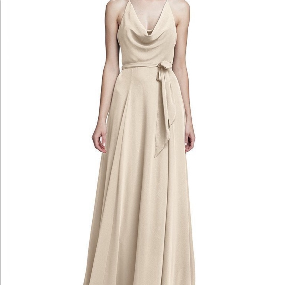 Amsale Daryn Halter Neck Dress G892F