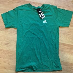 NWT MENS GREEN ADIDAS SHIRT SIZE MEDIUM