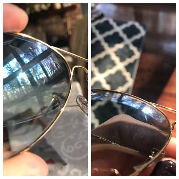 💥SOLD Authentic Ray-Ban Blue Gradient Aviator - Picture 6 of 7