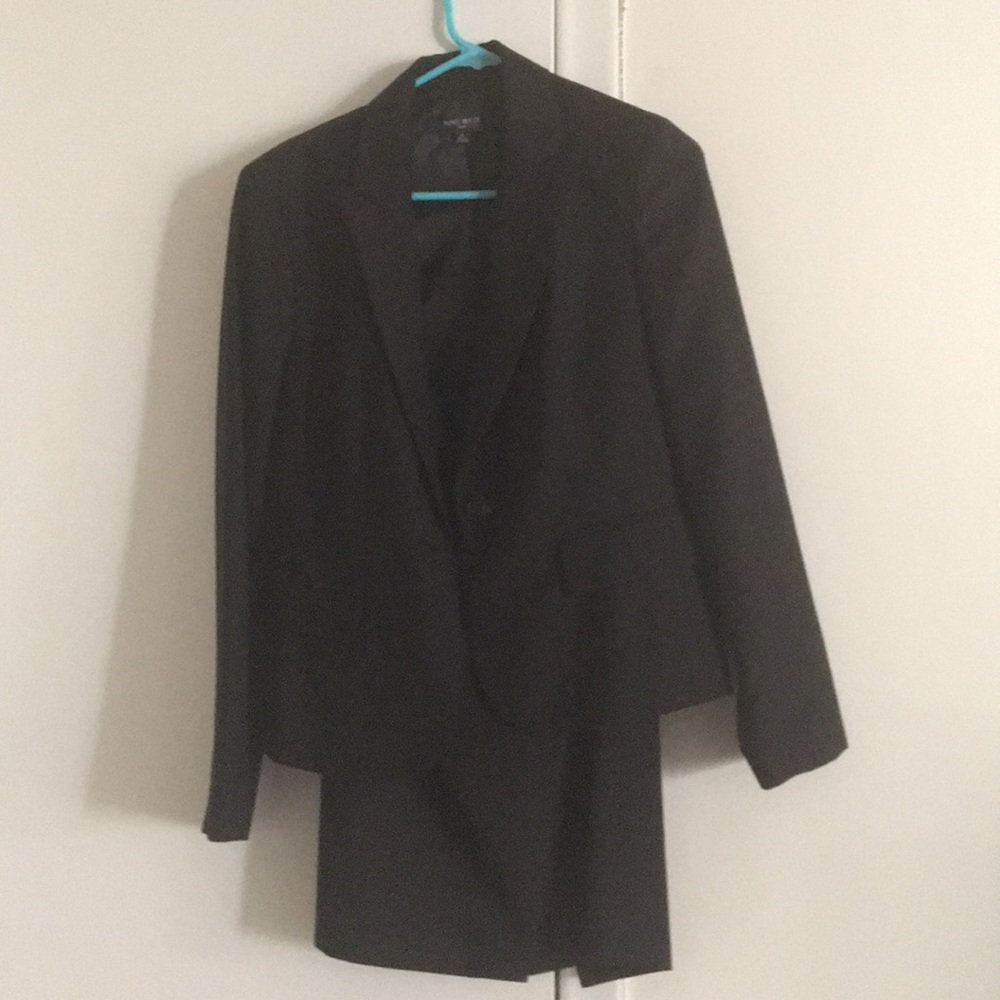 Black women suite jacket and skirt