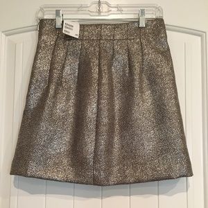 H&M High Waist Glitter Mini Skirt NWT