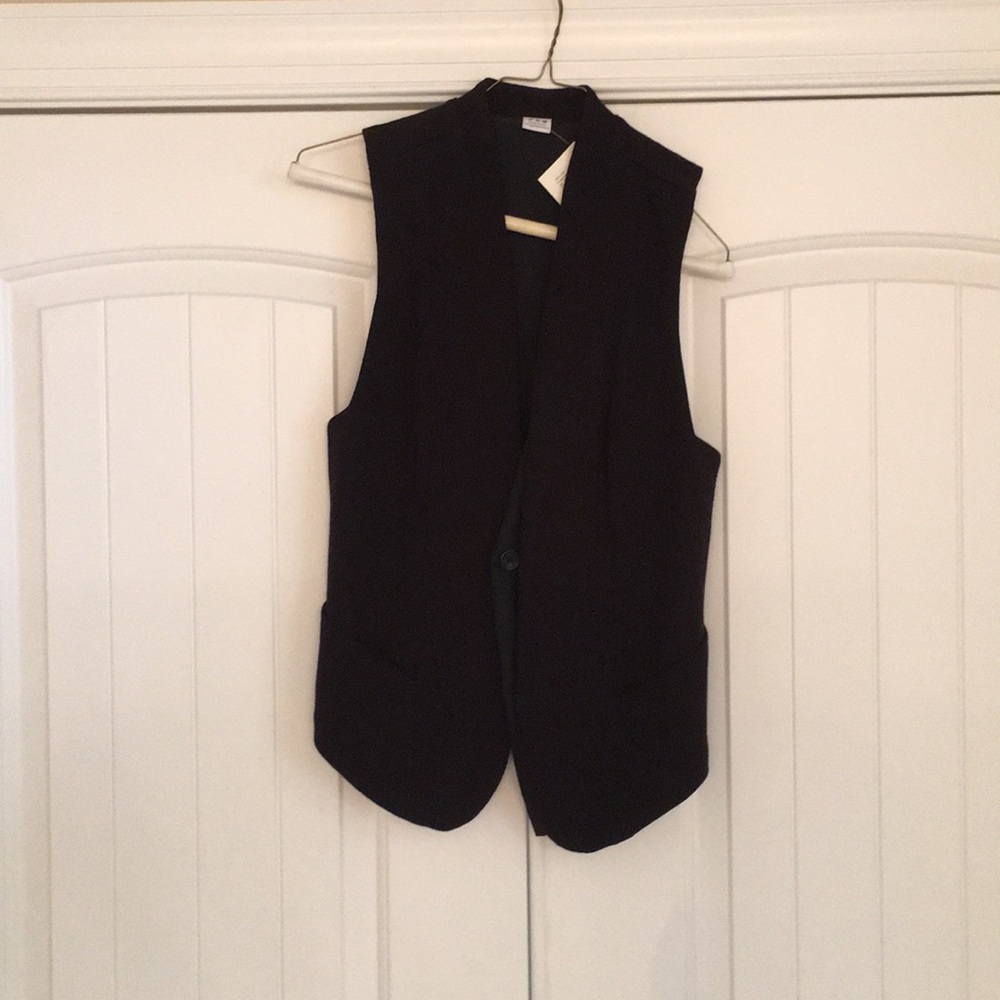 Three Dots Tuxedo Vest Black X-Small