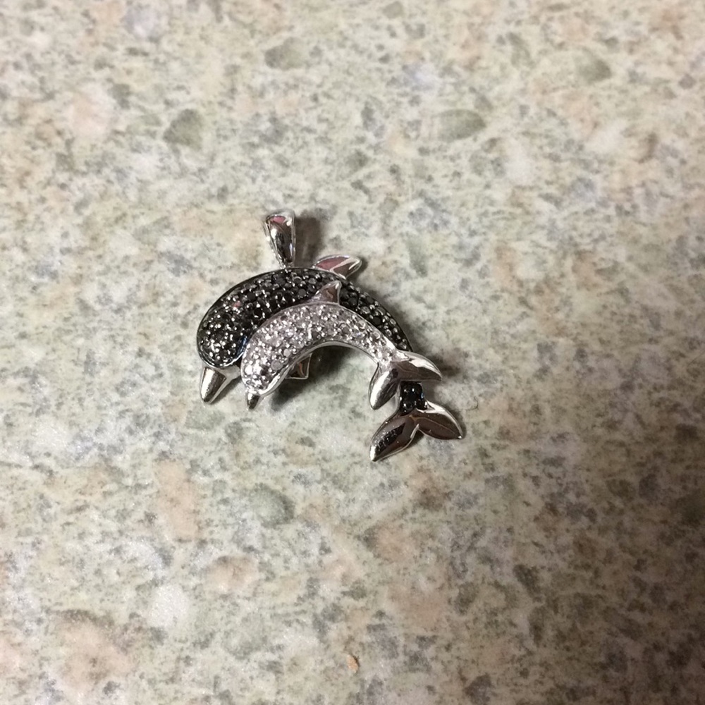 🐬 Dolphin 10K charm with 14K necklace