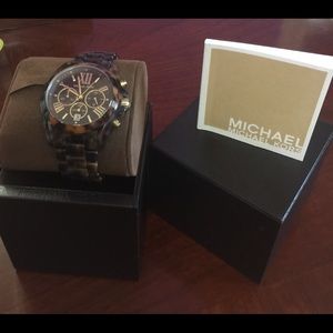Tortoise shell Michael Kors watch