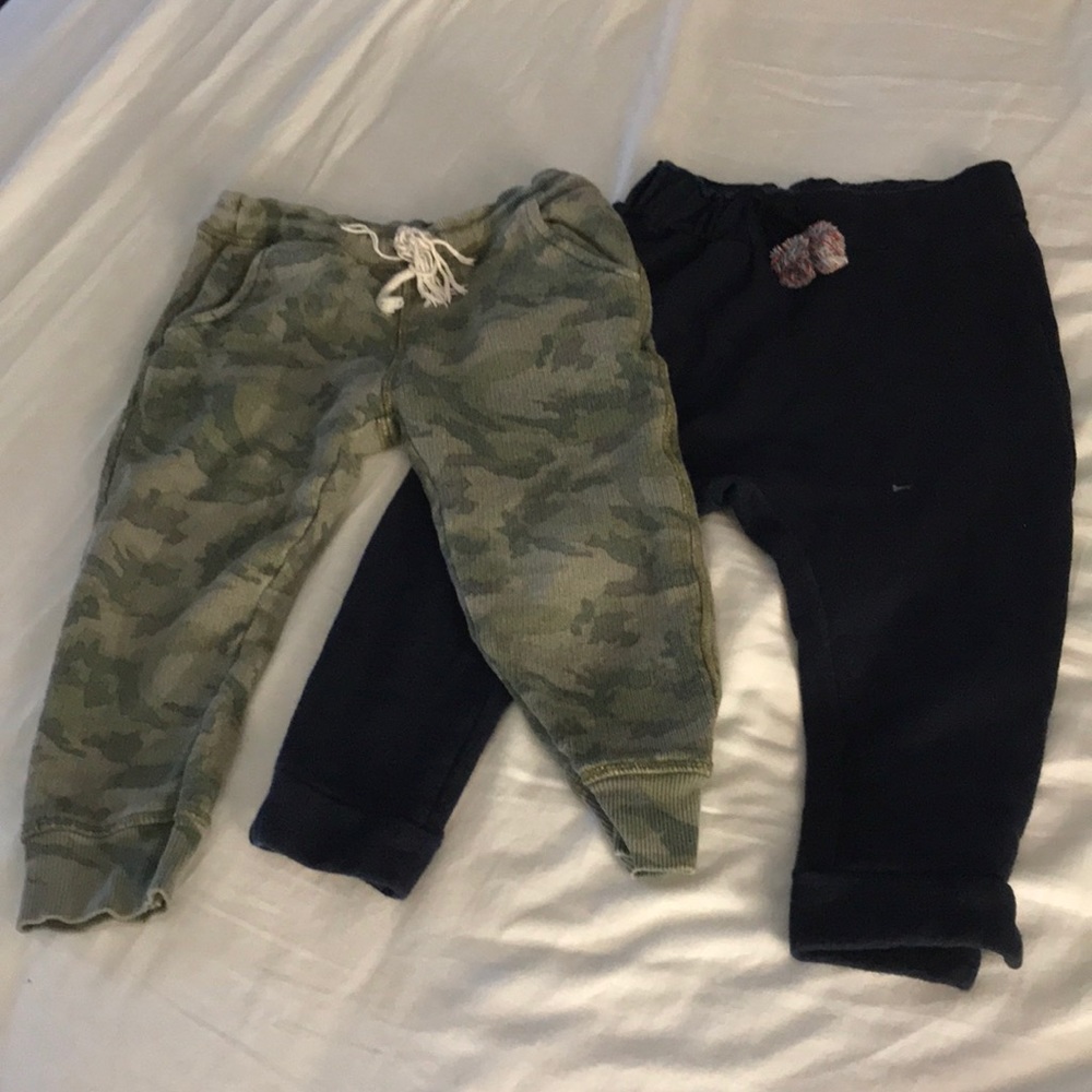 2 Pairs ZARA joggers sweatpants unisex 4/5 toddler