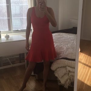 Bright red DVF cocktail dress size S