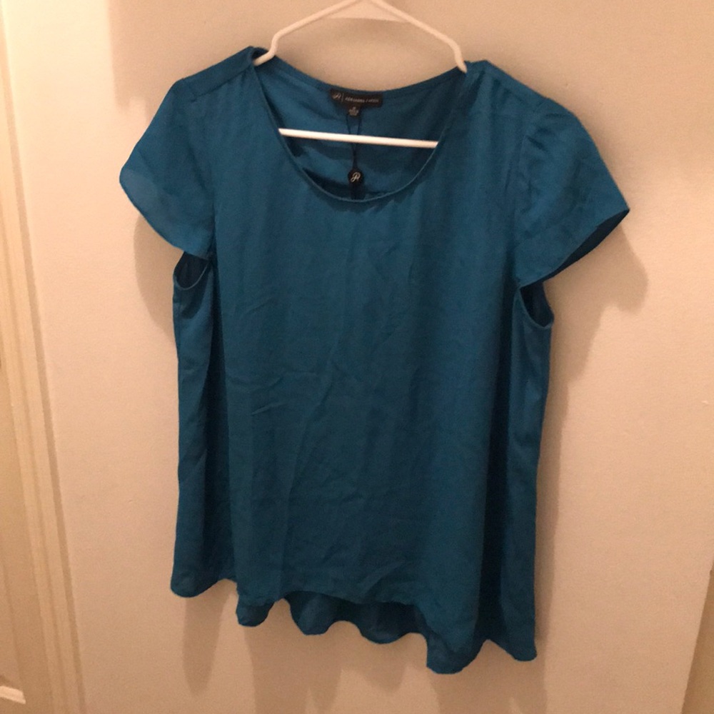 Adrianna Papell blue blouse