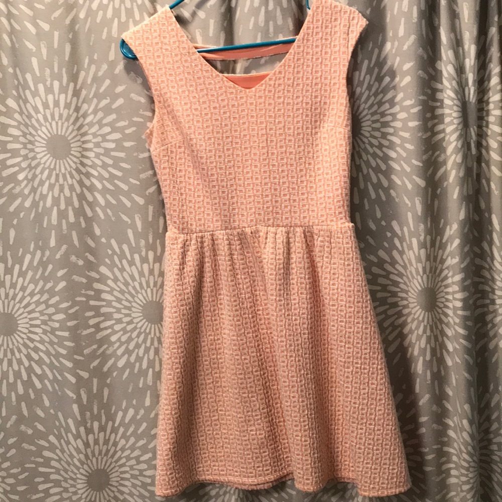 Pink and White Dress