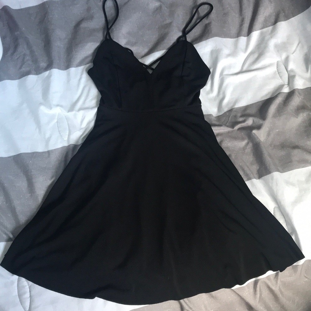 Black skater dress