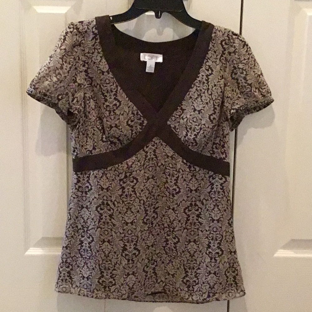 Ann Taylor Loft Woman's Short Sleeve Top Size 6
