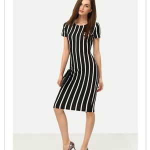 NWT Black & White Stripe Dress