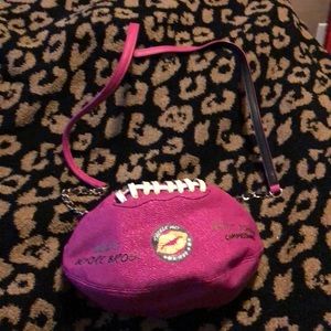 Betsy Johnson Football purse crossbody EUC