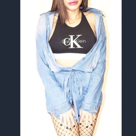 NWT Denim Shirt-Style Dress - Picture 5 of 6