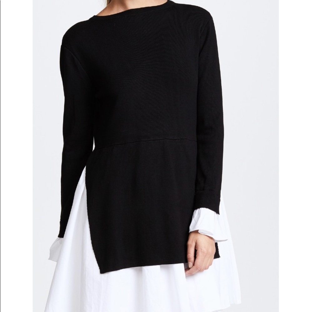 English Factory Knit Combo Dress Medium